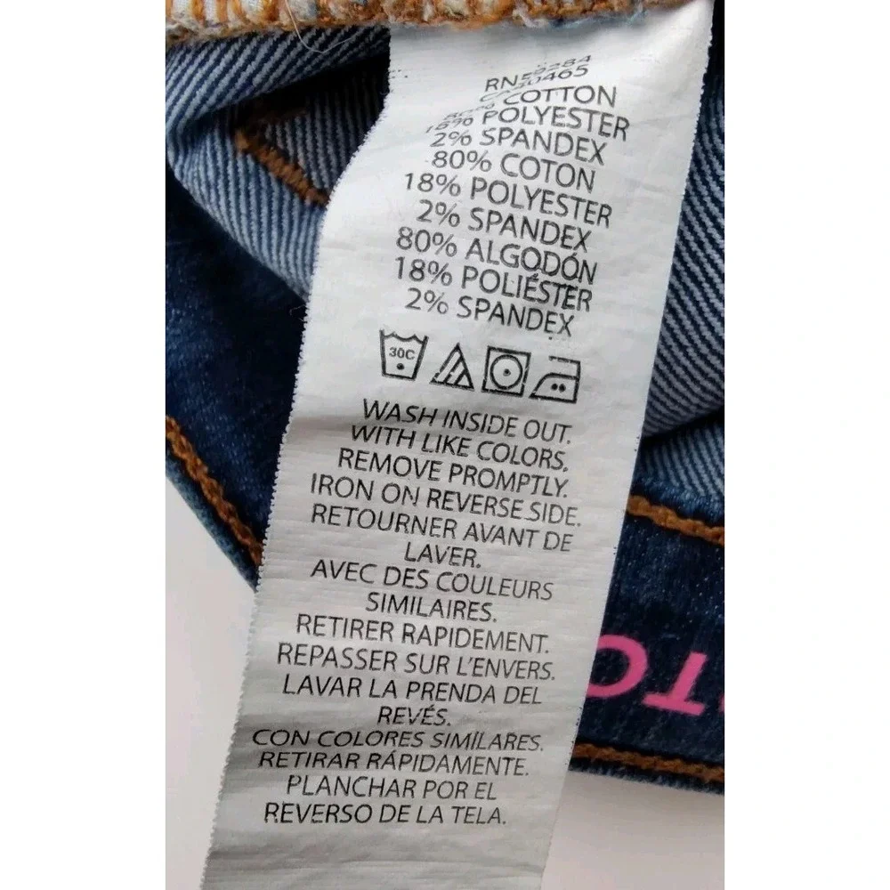 Childrens Place Jeans Youth Girls 8 Blue‎ Bootcut Stretch Adjust📸SEE📏📸